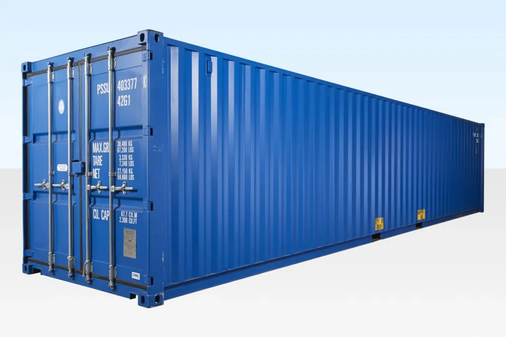 Contenedor High Cube de 40 pies – un solo viaje (9 pies 6″ de alto) - Imagen 2