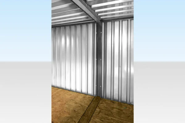 Paquete de contenedores desmontables conectados lateralmente de 3 m x 4,2 m (galvanizados) - Imagen 2