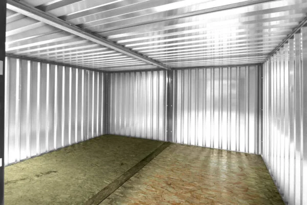 Paquete de contenedores desmontables conectados lateralmente de 3 m x 4,2 m (con recubrimiento en polvo) - Imagen 2