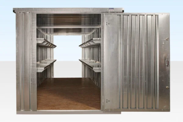 Paquete de contenedores desmontables conectados por extremos de 6 m x 2,1 m (galvanizados) - Imagen 2
