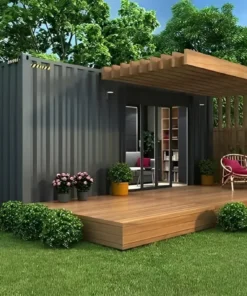Oficina de Contenedor Marítimo Personalizada de 20 Pies, Casa Contenedor