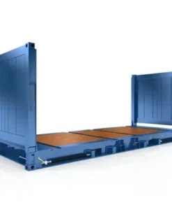 Contenedores marítimos de plataforma plana usados de 20 pies x 8 pies