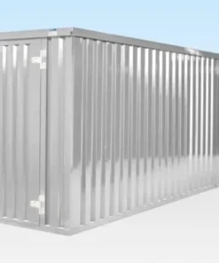 Paquete de contenedores desmontables conectados por extremos de 6 m x 2,1 m (galvanizados)