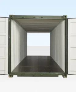 Contenedor túnel de 20 pies x 8 pies (puertas dobles en ambos extremos), un solo viaje