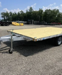 Remolque de equipos Cargo Pro de aluminio de 10 × 14 pies, tipo Deckover, con argollas en D