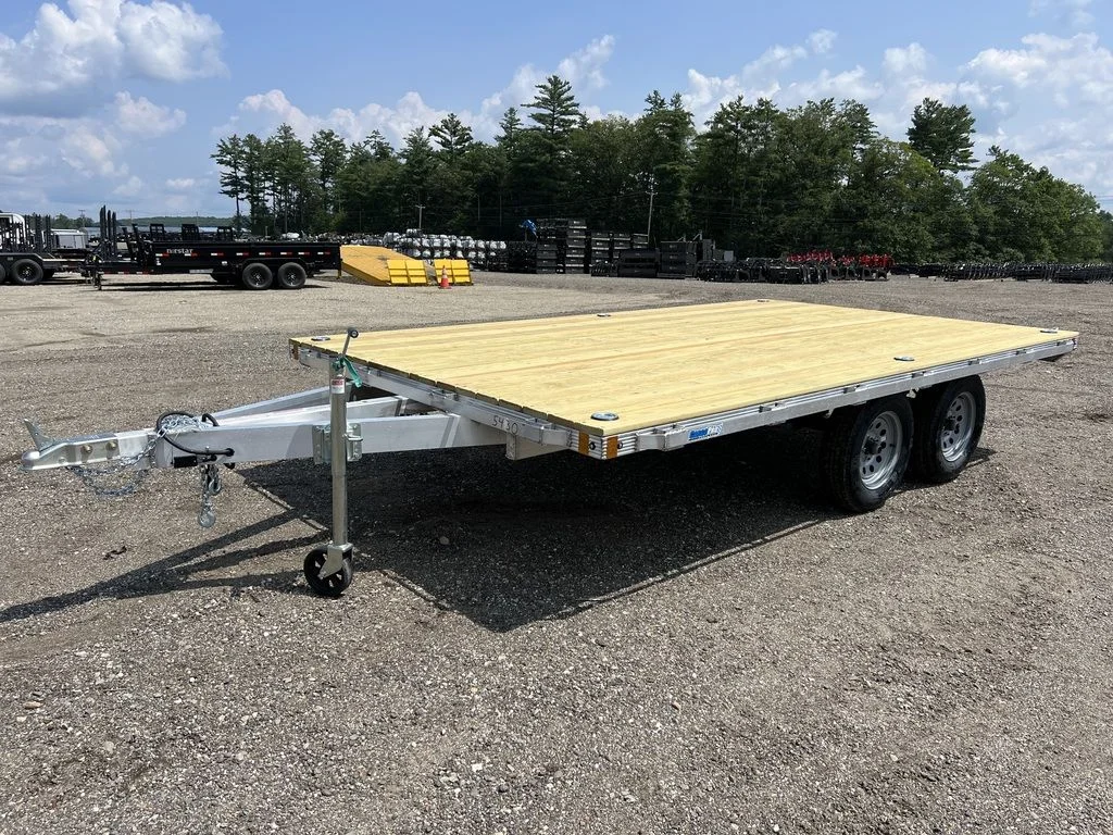 Remolque de equipos Cargo Pro de aluminio de 10 × 14 pies, tipo Deckover, con argollas en D
