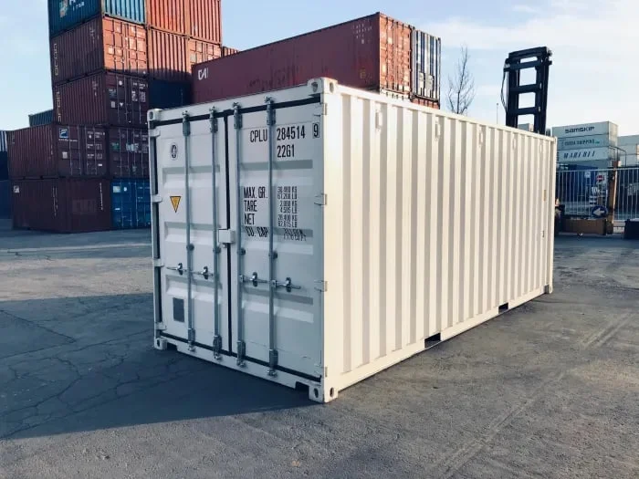 Contenedor marítimo de 20 pies (un solo viaje) Blanco (RAL 9003)