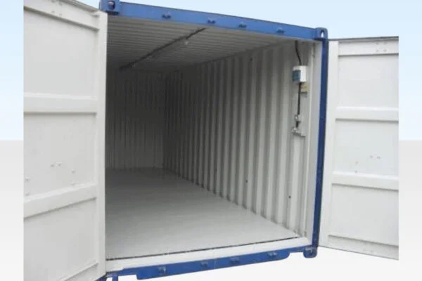 Almacén de contención de 20 pies x 8 pies con suelo plano – Espacio portátil