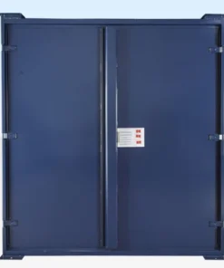 Cabina de almacenamiento de acero de 12 pies x 8 pies (apta para apilamiento)