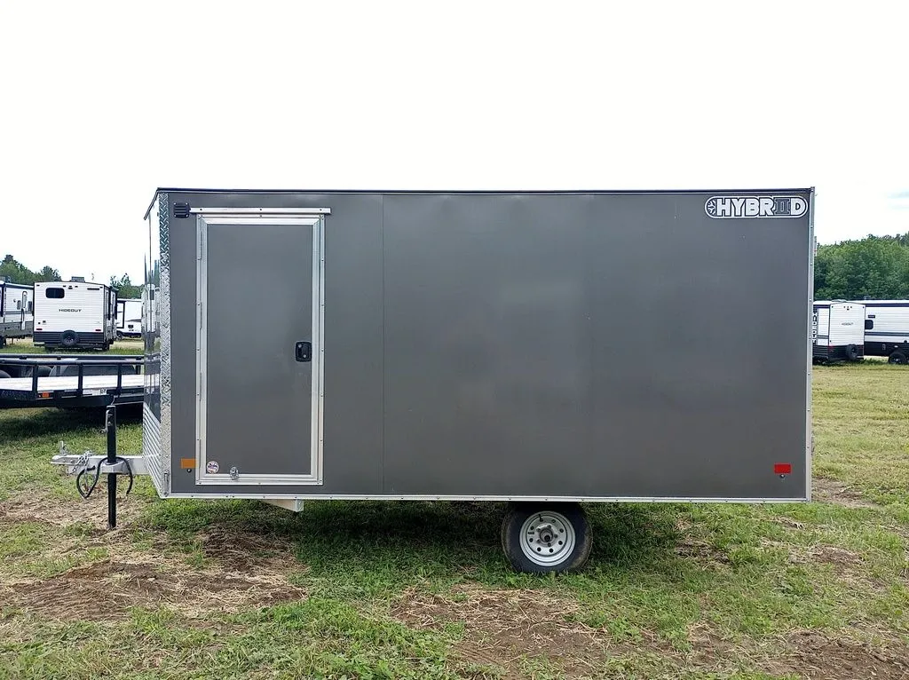 Remolque híbrido Sno Pro 2022 de aluminio de 10 × 12 pies, Hybrid 2.0, con rampa, alfombrillas y guías - Imagen 17