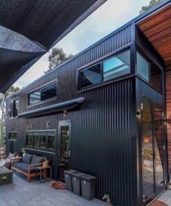 Casa contenedor dúplex 1BHK, casa pequeña con diseño elegante y amplia zona exterior, totalmente amueblada y personalizable