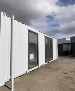Oficina de Obra de 24 x 9 Pies con Baño – Oficina de Ventas / Suite de Marketing / Cabina de Obra Portátil