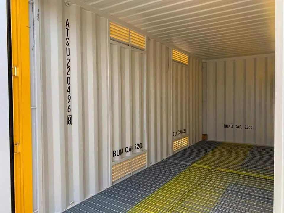 Contenedor marítimo de 30 pies x 8 pies (un solo viaje) – amarillo - Imagen 3