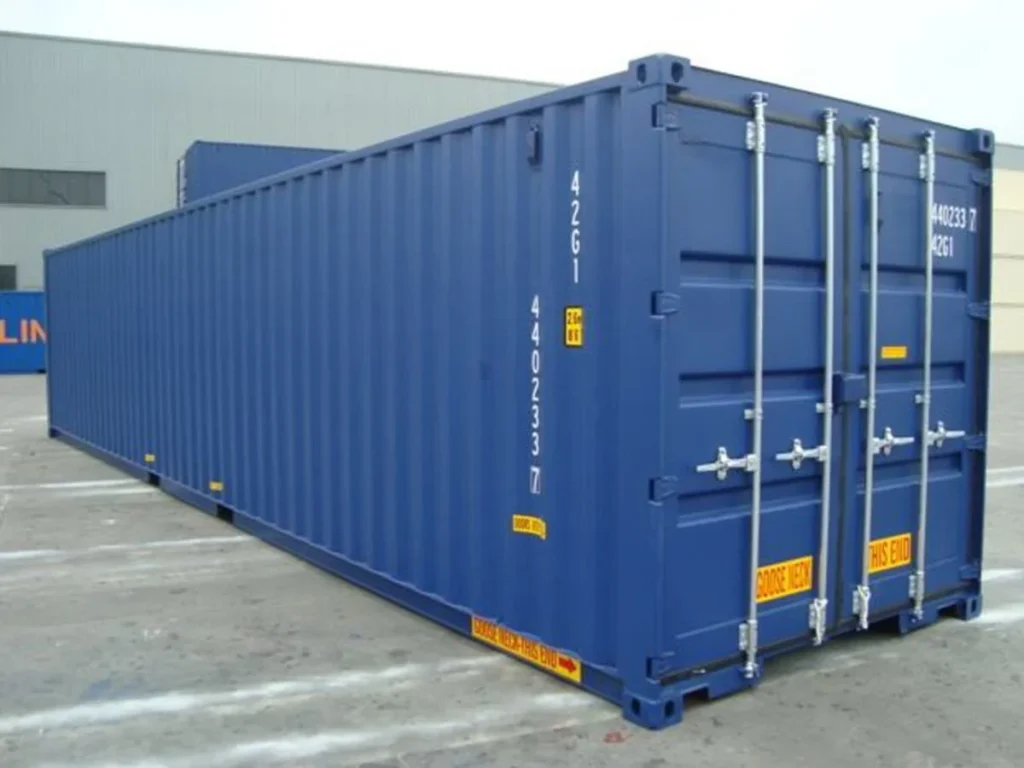 Contenedor High Cube de 40 pies (9′ 6″ de alto) con doble puerta (DD)