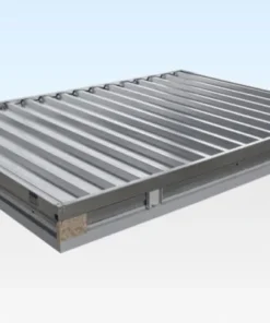Contenedor de almacenamiento desmontable de 3 m x 2,1 m – Galvanizado