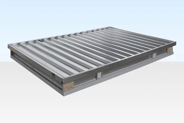 Contenedor de almacenamiento desmontable de 3 m x 2,1 m – Galvanizado