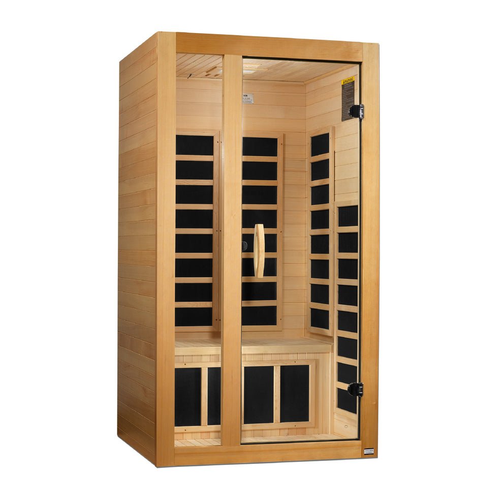Sauna de infrarrojos LEJANOS Dynamic “Gracia” para 1-2 personas, EMF bajo (DYN-6119-01)