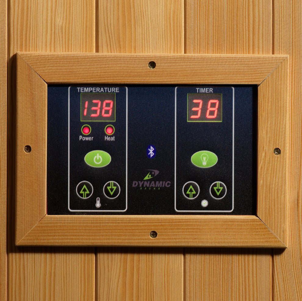 Sauna de infrarrojos LEJANOS Dynamic “Gracia” para 1-2 personas, EMF bajo (DYN-6119-01) - Imagen 11