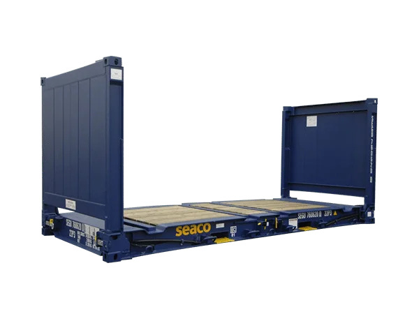 Contenedores marítimos Flat Rack usados de 20 pies x 8 pies - Imagen 3
