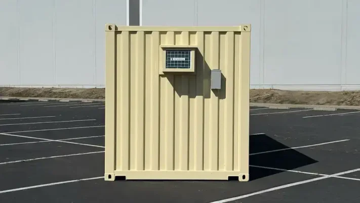 Contenedor de oficina a nivel del suelo de 20 pies – espacio de trabajo portátil, seguro y totalmente equipado - Imagen 2