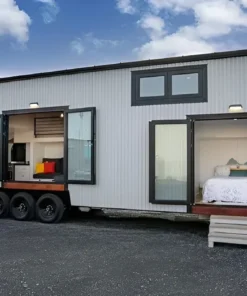 Casa Móvil Modular de Contenedor de 3 Dormitorios sobre Ruedas (Estilo Montaña)