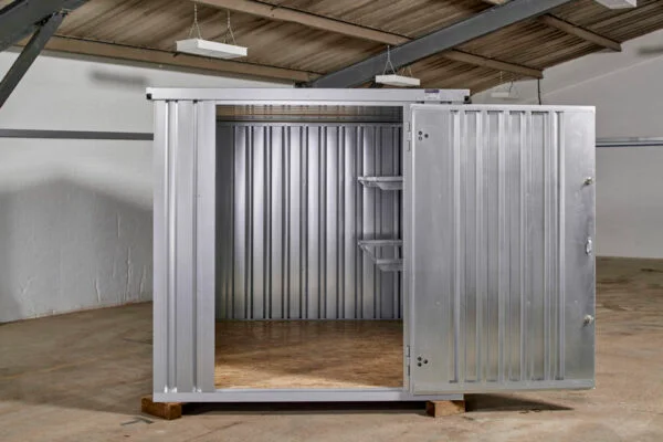 Contenedor de almacenamiento desmontable de 3 m x 2,1 m – Galvanizado - Imagen 4