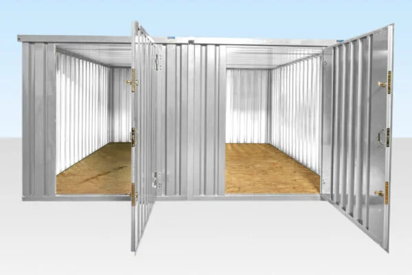 Contenedores desmontables conectados lateralmente de 4 m x 4,2 m (galvanizados) – Usos ideales - Imagen 4