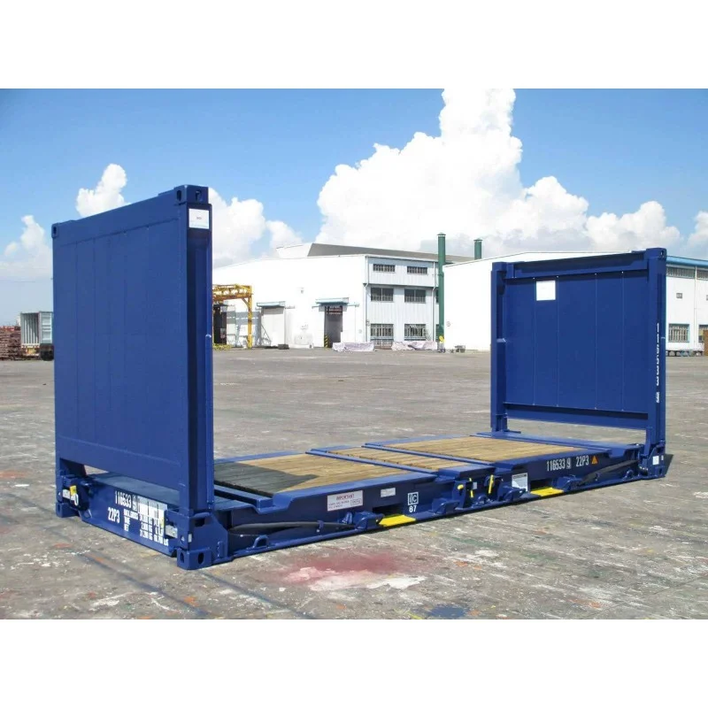 Contenedores marítimos Flat Rack usados de 20 pies x 8 pies - Imagen 2