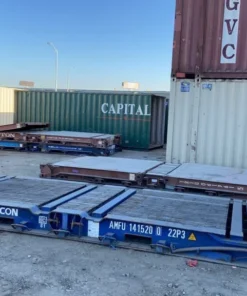Contenedores marítimos Flat Rack usados de 20 pies x 8 pies