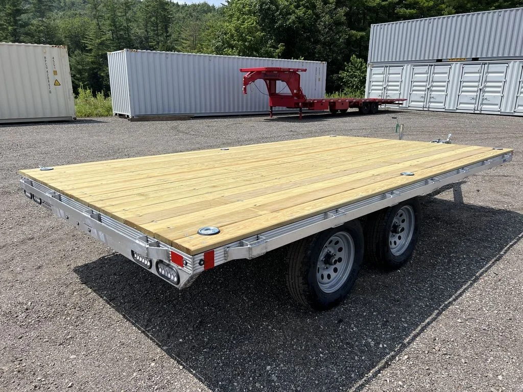 Remolque de equipos Cargo Pro de aluminio de 10 × 14 pies, tipo Deckover, con argollas en D - Imagen 3