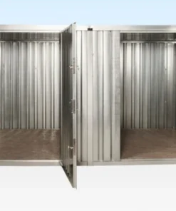 Paquete de contenedores desmontables conectados lateralmente de 3 m x 4,2 m (galvanizados)