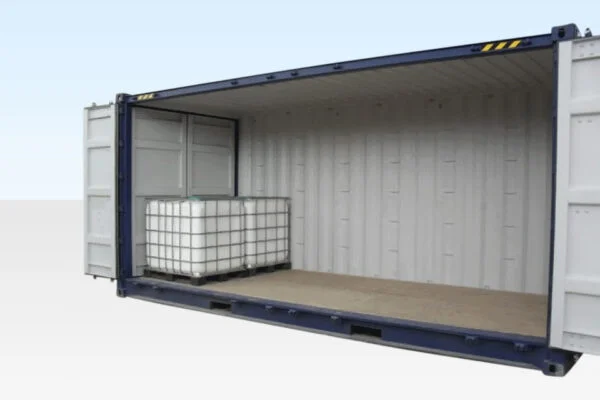 Contenedor High Cube de 20 pies (9′ 6″ de alto) apto para almacenamiento de IBC - Imagen 3