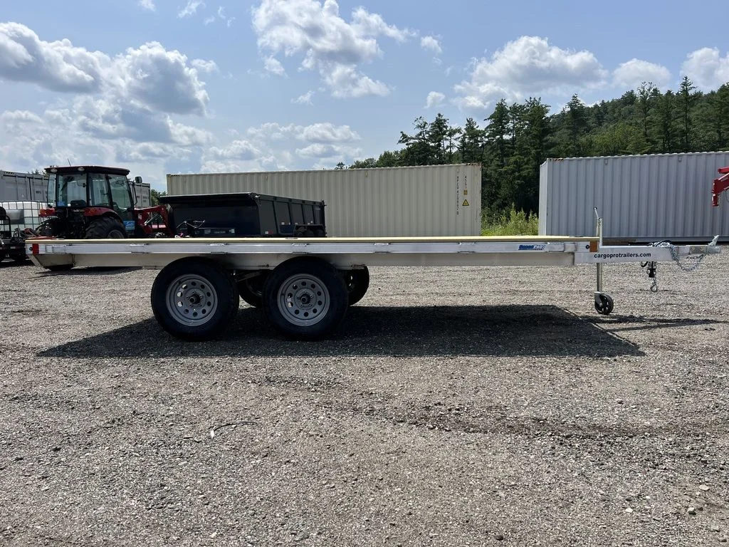Remolque de equipos Cargo Pro de aluminio de 10 × 14 pies, tipo Deckover, con argollas en D - Imagen 2