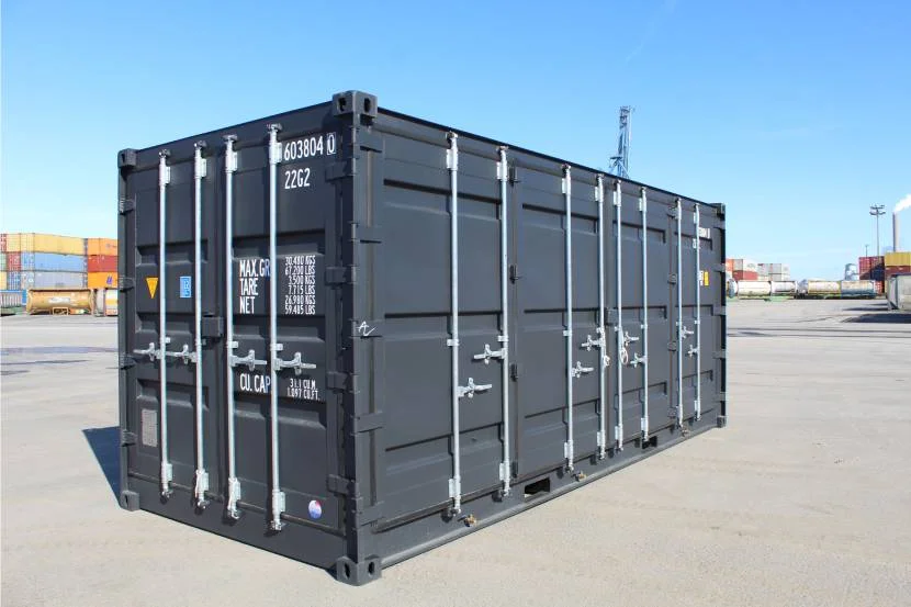 Contenedor High Cube de 20 pies – Contenedor para residuos peligrosos, apertura lateral (9 pies 6′ de alto)