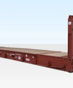 Contenedor marítimo Flat Rack usado de 40 pies x 8 pies