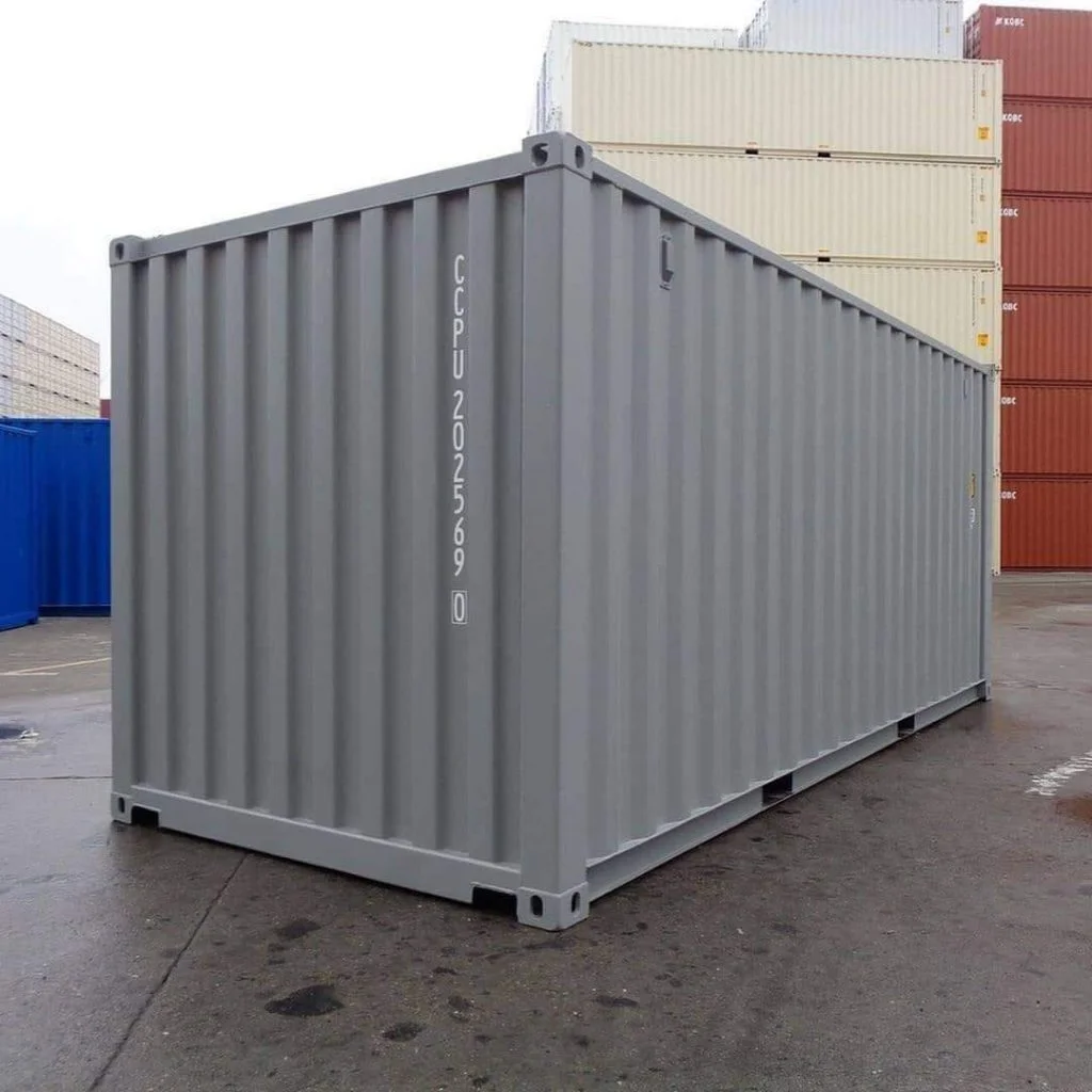 Contenedor High Cube de 20 pies (9′ 6″ de alto) apto para almacenamiento de IBC