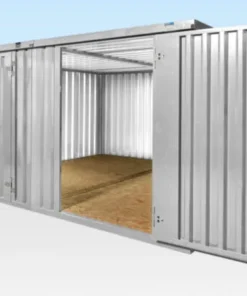 Contenedores desmontables conectados lateralmente de 4 m x 4,2 m (galvanizados) – Usos ideales