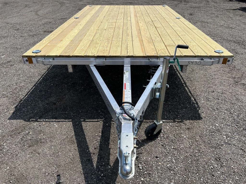 Remolque de equipos Cargo Pro de aluminio de 10 × 14 pies, tipo Deckover, con argollas en D - Imagen 6