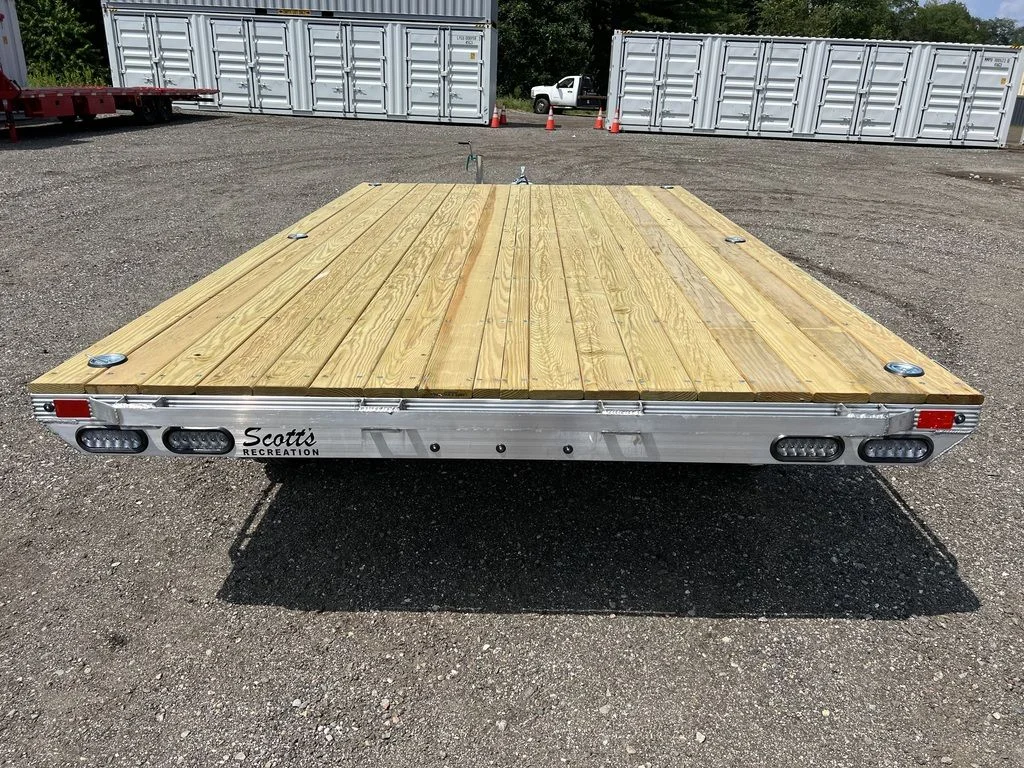Remolque de equipos Cargo Pro de aluminio de 10 × 14 pies, tipo Deckover, con argollas en D - Imagen 8
