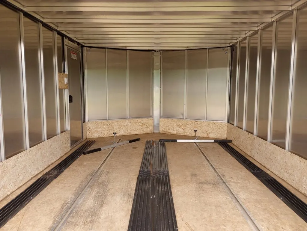 Remolque híbrido Sno Pro 2022 de aluminio de 10 × 12 pies, Hybrid 2.0, con rampa, alfombrillas y guías - Imagen 13