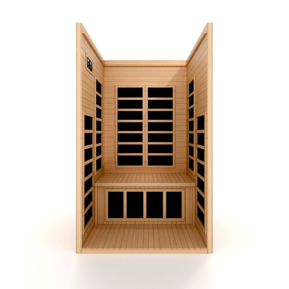 Sauna de infrarrojos LEJANOS Dynamic “Gracia” para 1-2 personas, EMF bajo (DYN-6119-01) - Imagen 6