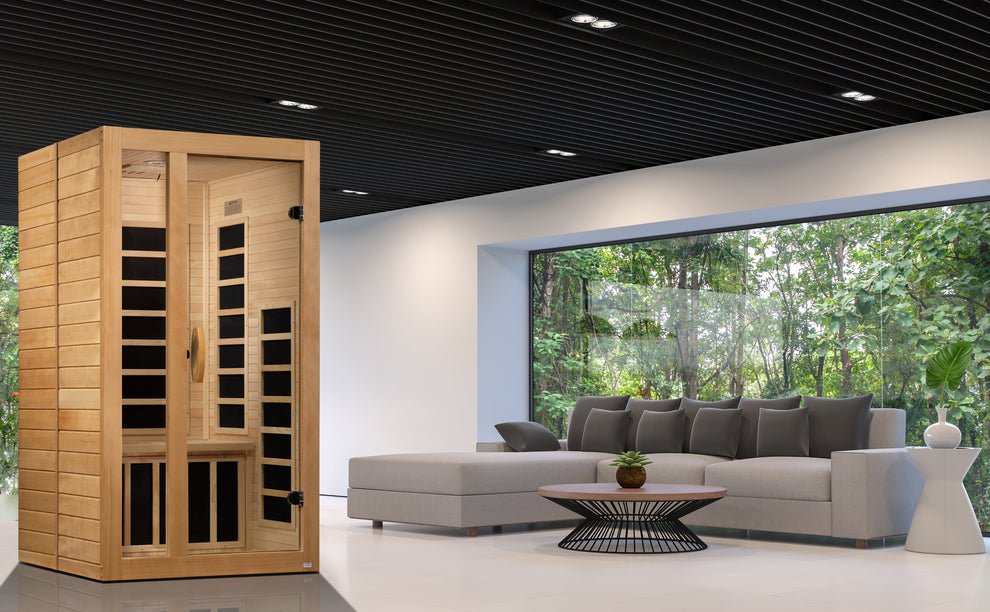 Sauna de infrarrojos LEJANOS Dynamic “Gracia” para 1-2 personas, EMF bajo (DYN-6119-01) - Imagen 7