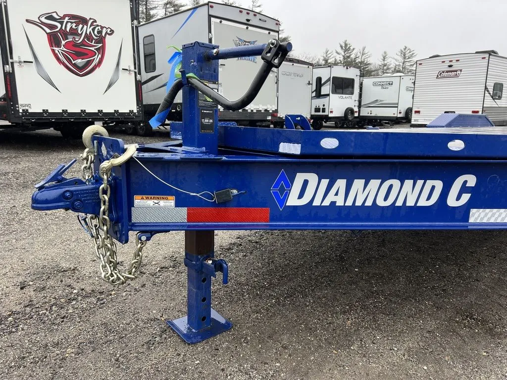 Remolque de equipos Diamond C 2022 de 7 × 24 pies, 20K, perfil bajo, con rampas Max - Imagen 6