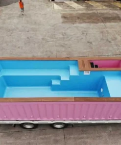 Piscina de Contenedor Rosa de 20 Pies