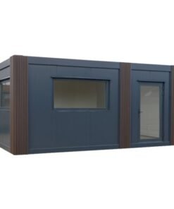 Unidad de almacenamiento de 6 × 3 metros. Modelo robusto con un lujoso acabado imitación madera.